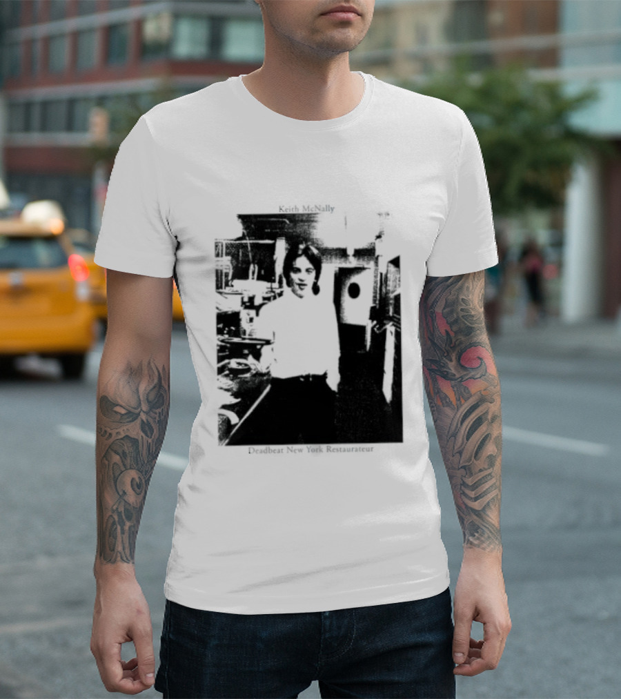 Keith McNally Dead Beat New York Restaurateur Black And White T-Shirt