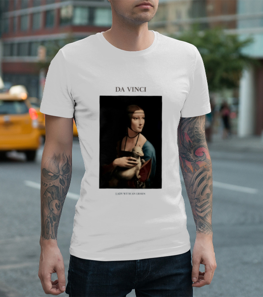 Lady With An Ermine Leonardo Da Vinci Painting Da Vinci T-Shirt