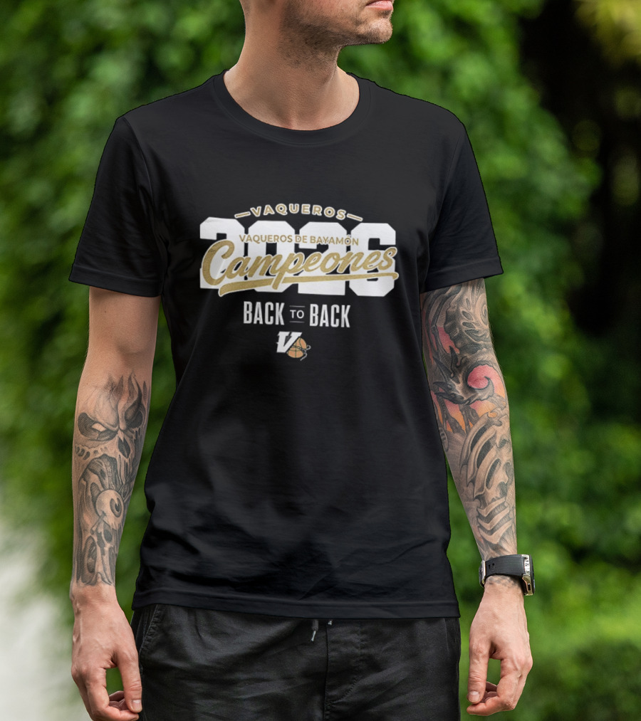 Vaqueros De Bayamon Campeones 2026 Back To Back T-Shirt