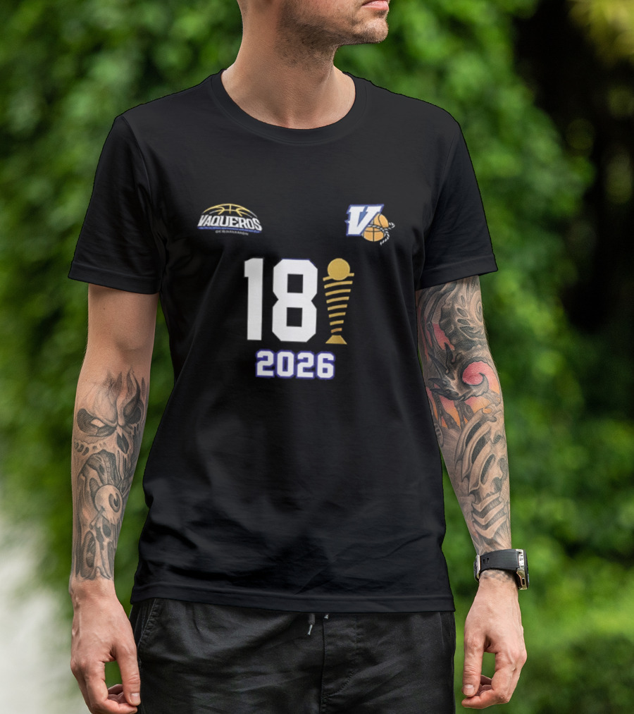 Vaqueros De Bayamon 18th BSN Championship 2026 Victory Celebration T-Shirt