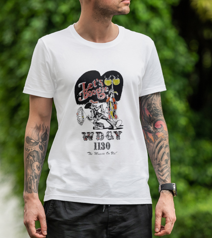 Let's Boogie WDCY 1130 The Music's On Us T-Shirt