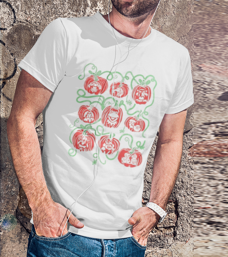 Puppet Pumpkins Muppets Halloween Collage T-Shirt