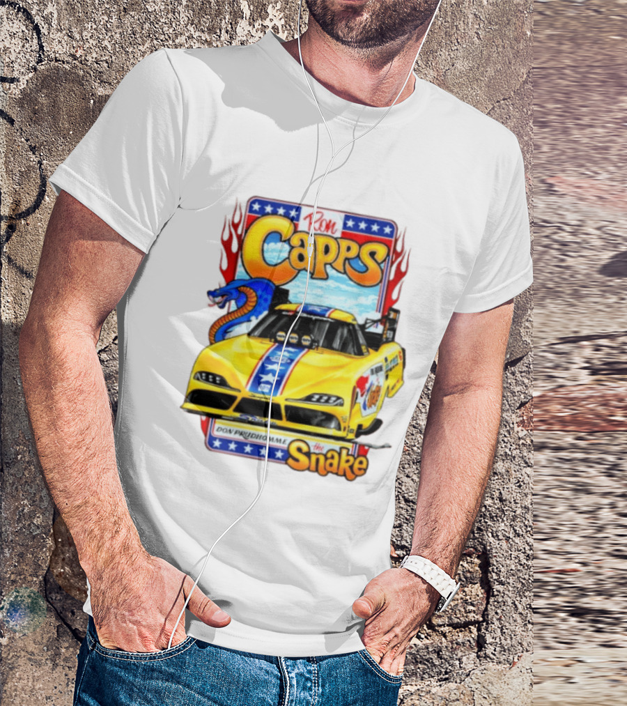 Ron Capps Don Prudhomme The Snake Toyota GR Supra Racing Car T-Shirt