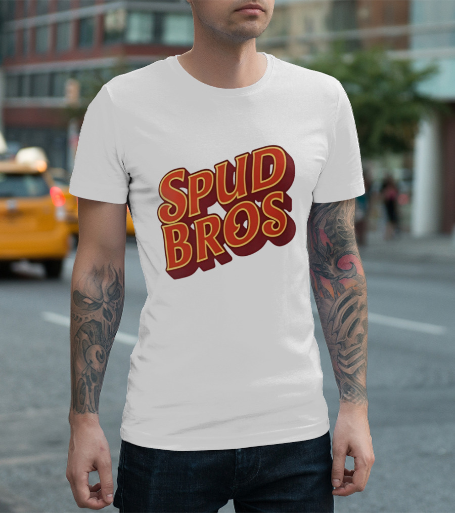Spud Bros Joe Tessitore Playful Retro Font T-Shirt