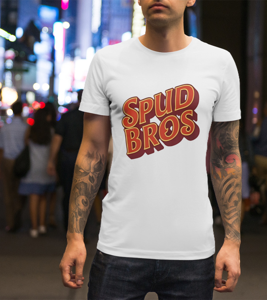 Spud Bros Joe Tessitore Playful Retro Font T-Shirt