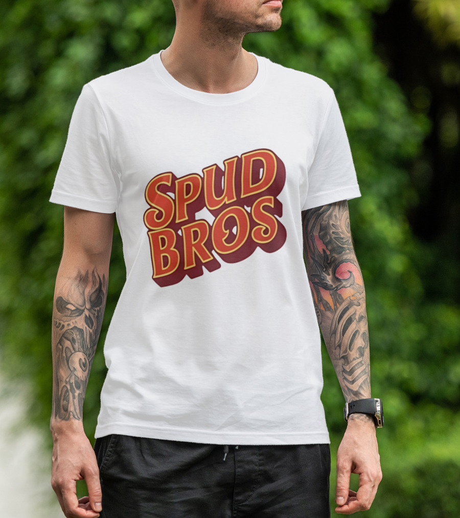 Spud Bros Joe Tessitore Playful Retro Font T-Shirt