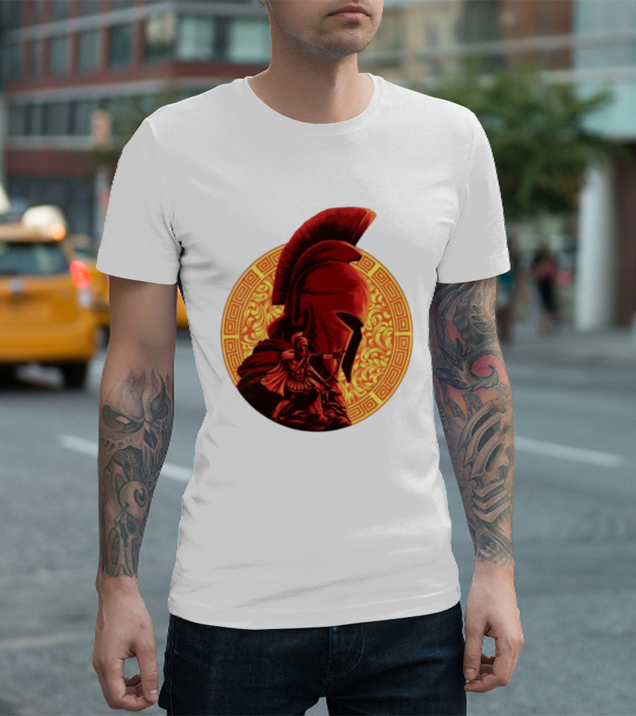 The Odyssey Spartan Warrior Archer Greek Helmet Mythology Heroic T-Shirt