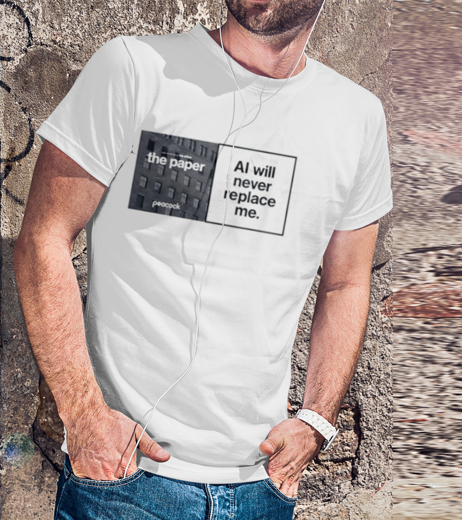 The Paper AI Will Never Replace Me T-Shirt
