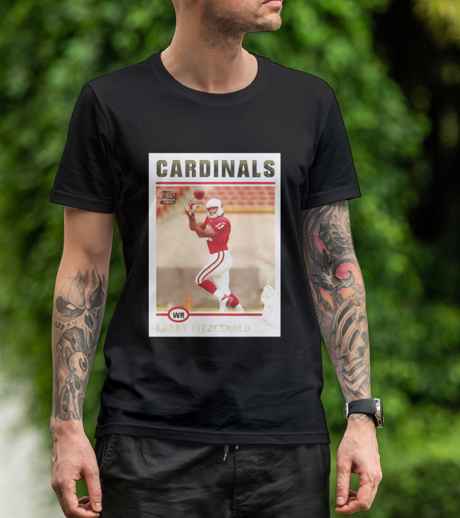CARDINALS Larry Fitzgerald WR Topps Rookie Card T-Shirt