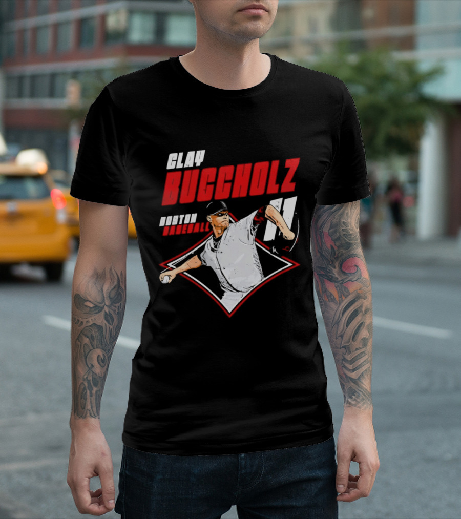 Clay Buccholz 11 Boston Red Sox Pitching Legend T-Shirt