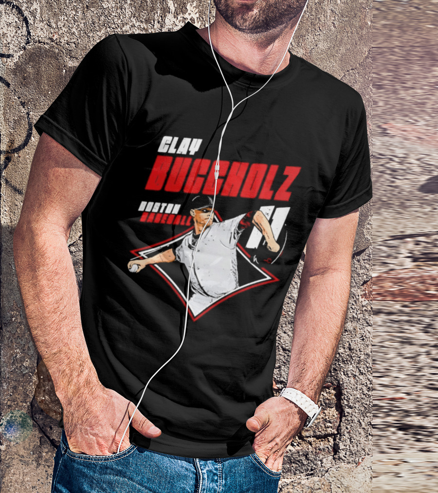 Clay Buccholz 11 Boston Red Sox Pitching Legend T-Shirt