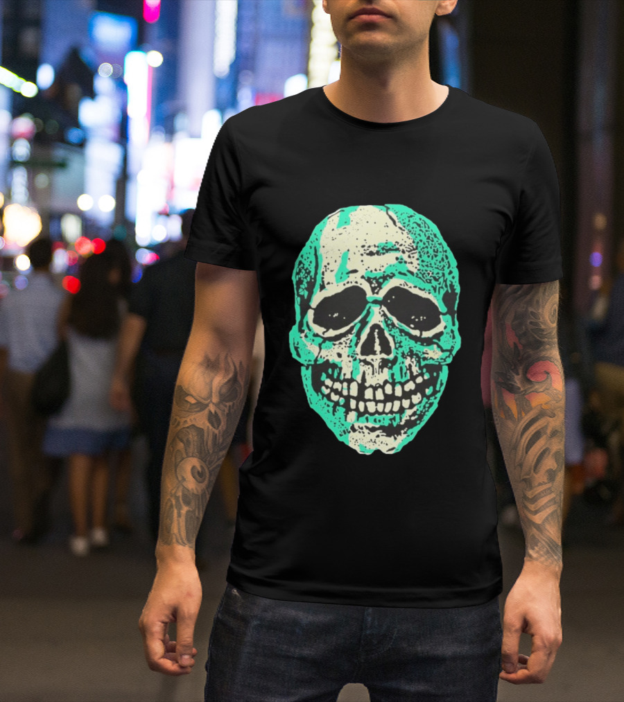 Halloween Trio Skull Spooky Gothic T-Shirt