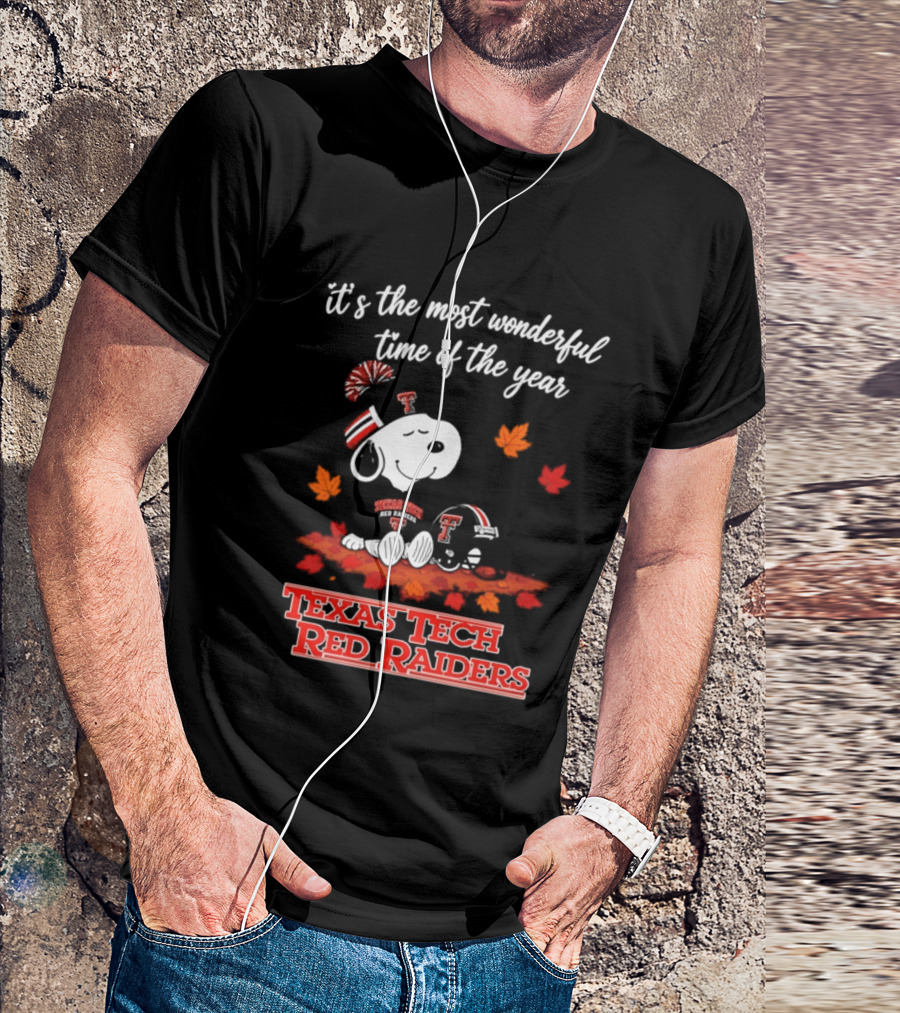 It's The Most Wonderful Time Of The Year Snoopy Texas Tech Red Raiders 2026 Halloween T-Shirt