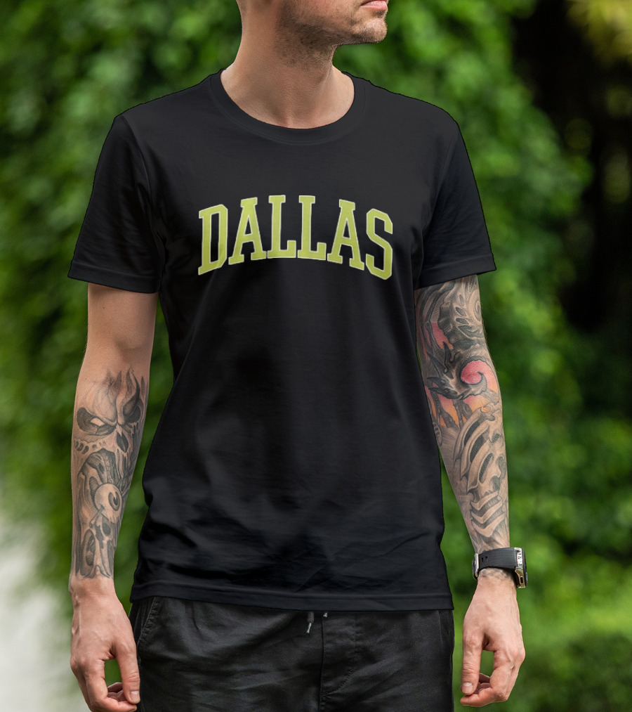 Jessica Shepard 32 Dallas Wings 2026 WNBA Shirsey Name And Number 2 Sided Dallas Arch T-Shirt