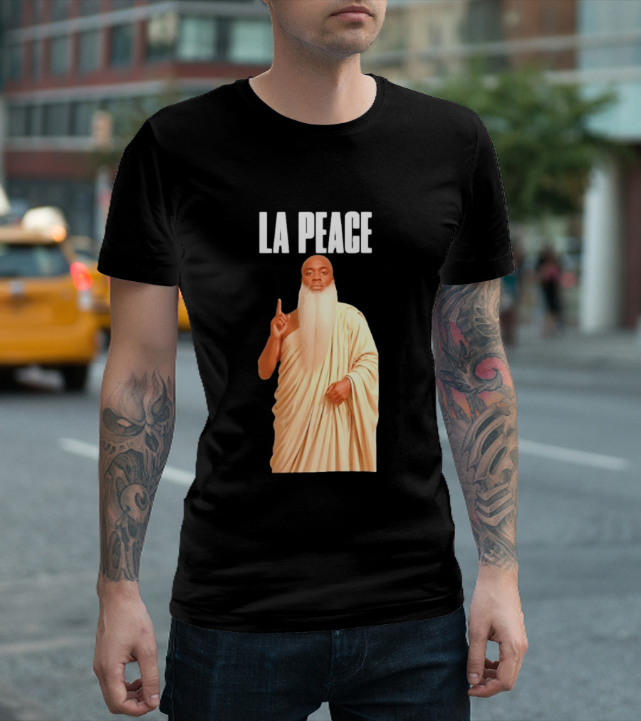 Kai Cenat La Peace Meme Togalike Robe And Beard T-Shirt