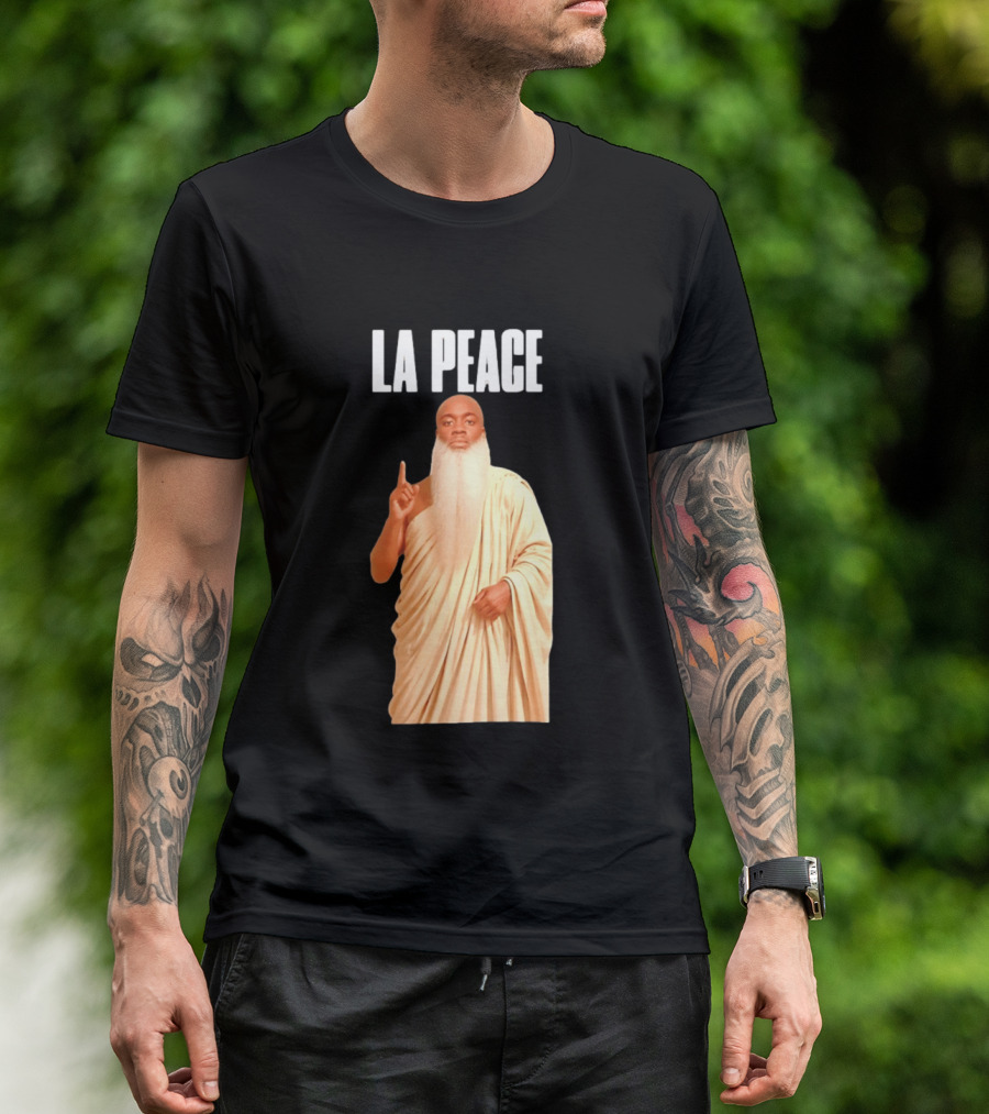 Kai Cenat La Peace Meme Togalike Robe And Beard T-Shirt