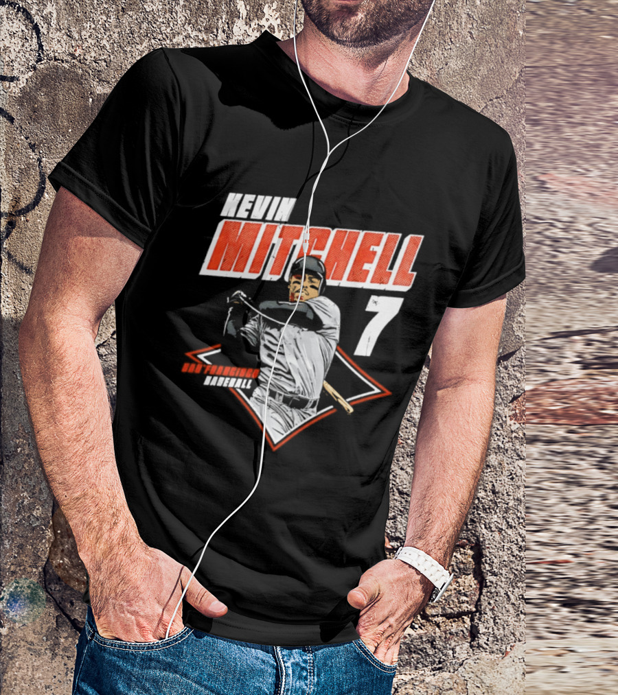 Kevin Mitchell 7 San Francisco Giants Baseball Diamond T-Shirt