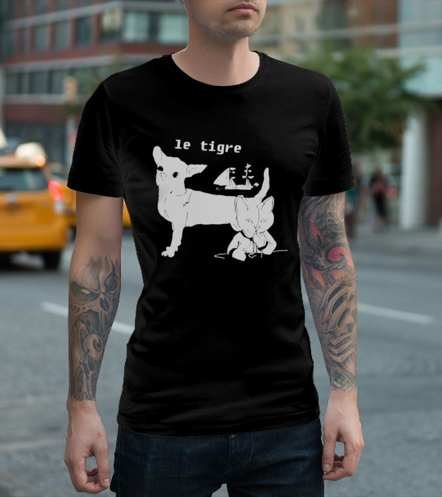 Le Tigre Chihuahua Cat Ship Kathleen Hanna T-Shirt