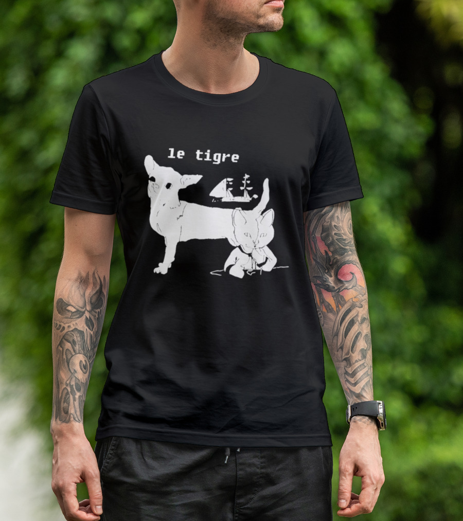 Le Tigre Chihuahua Cat Ship Kathleen Hanna T-Shirt