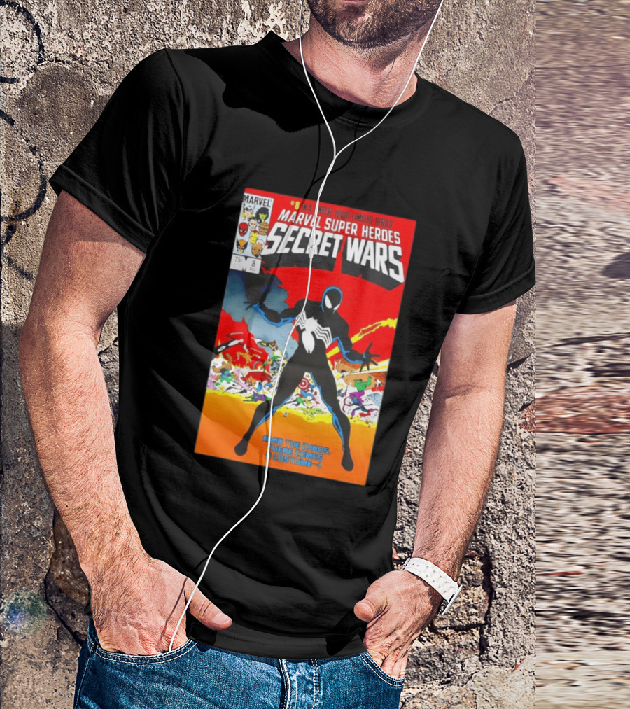 Marvel Super Heroes Secret Wars Number 8 Black Costume Amid The Chaos There Comes A Costume T-Shirt