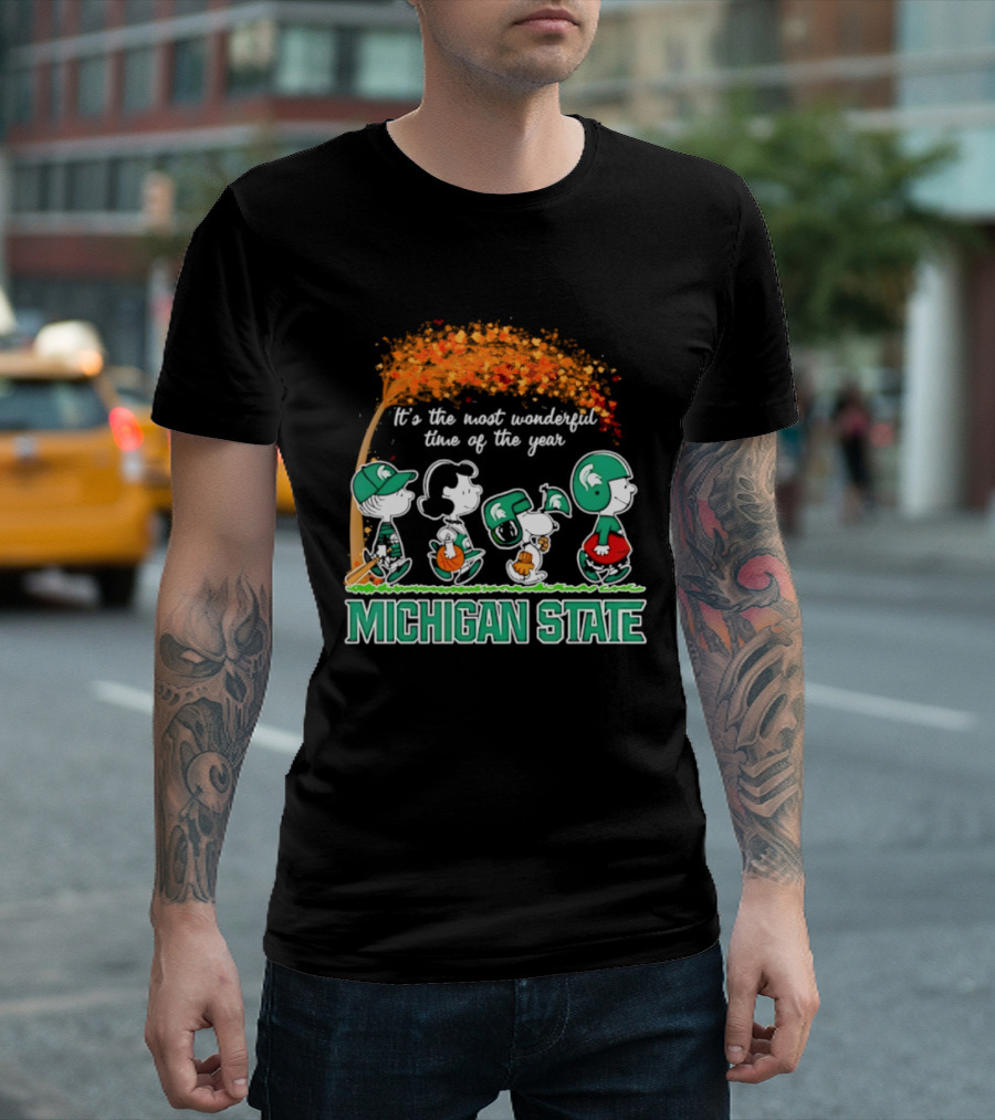 Michigan State Peanuts It's The Most Wonderful Time Of The Year Halloween 2026 T-Shirt