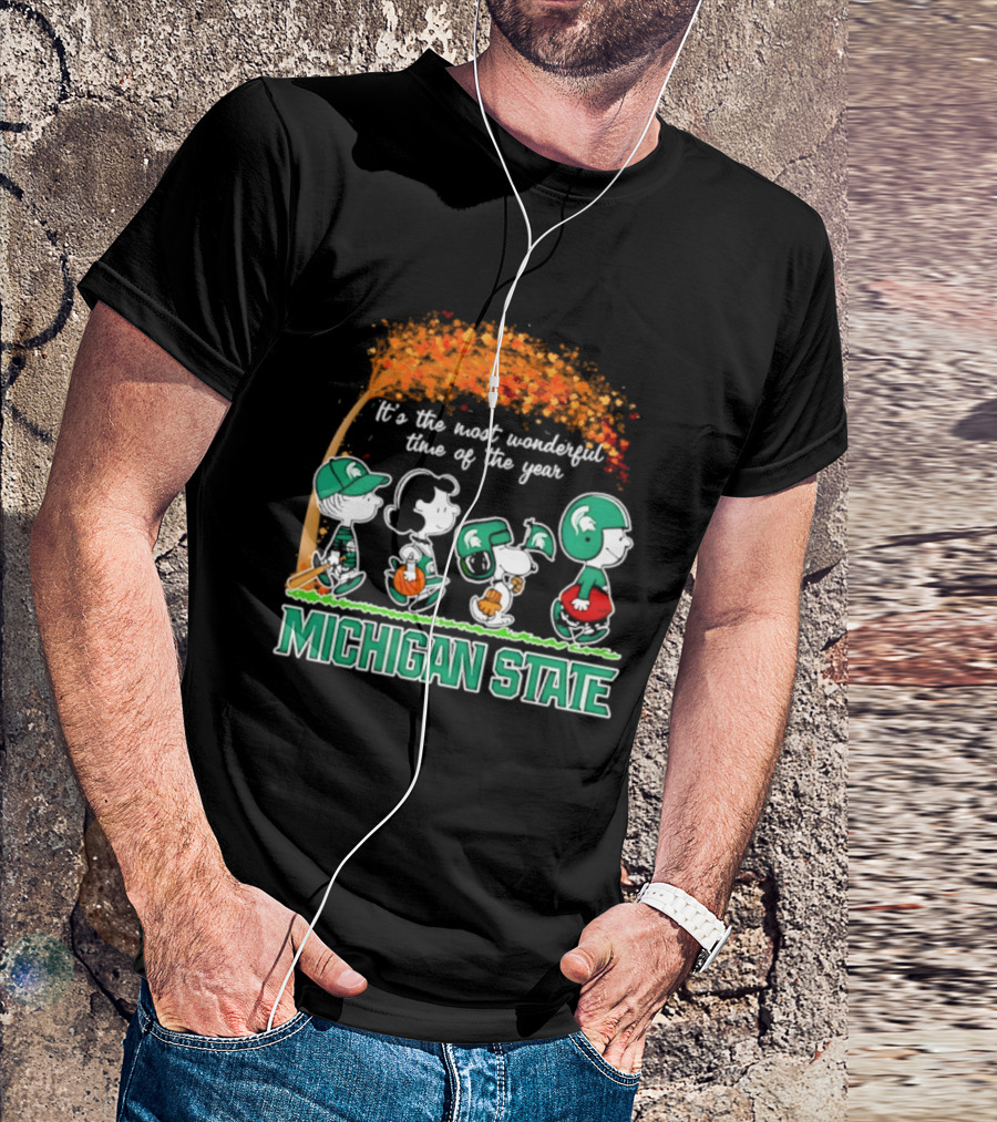 Michigan State Peanuts It's The Most Wonderful Time Of The Year Halloween 2026 T-Shirt
