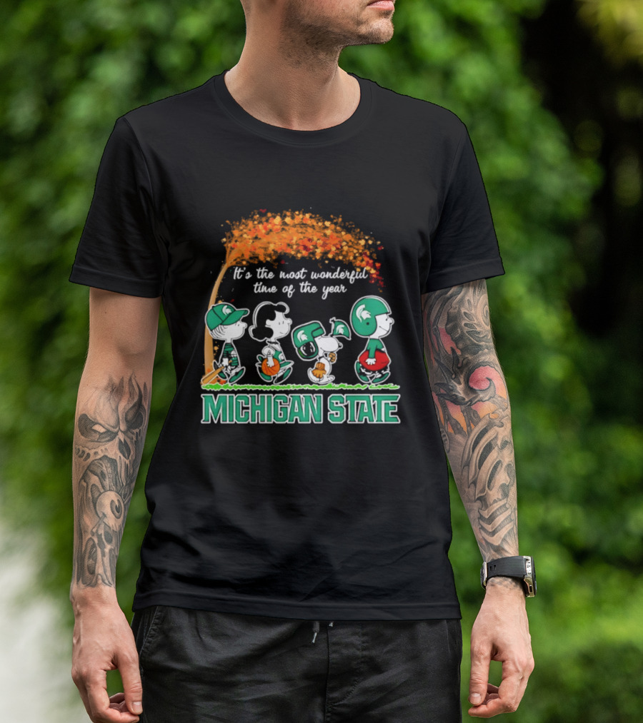 Michigan State Peanuts It's The Most Wonderful Time Of The Year Halloween 2026 T-Shirt