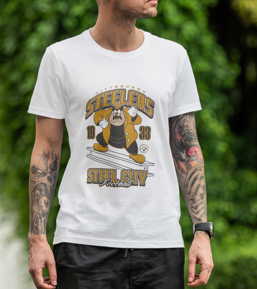1933 Pittsburgh Steelers Steel City Football T-Shirt
