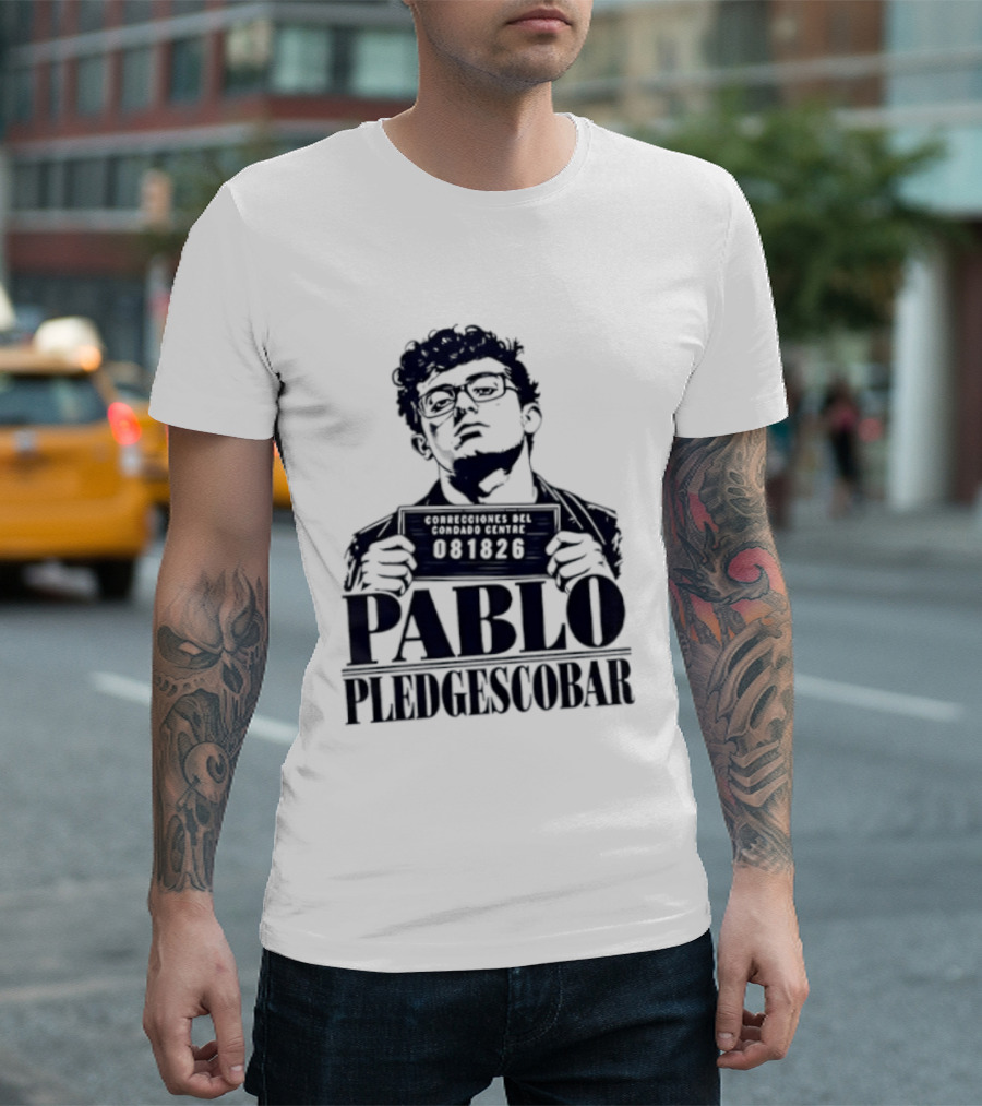 Agostino Abbatiello Pablo Pledgescobar Shot 081326 White Out T-Shirt
