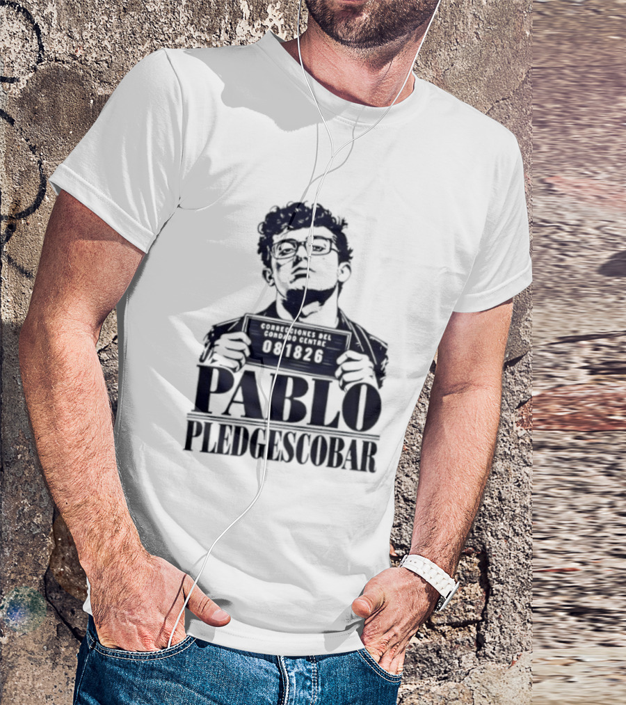 Agostino Abbatiello Pablo Pledgescobar Shot 081326 White Out T-Shirt