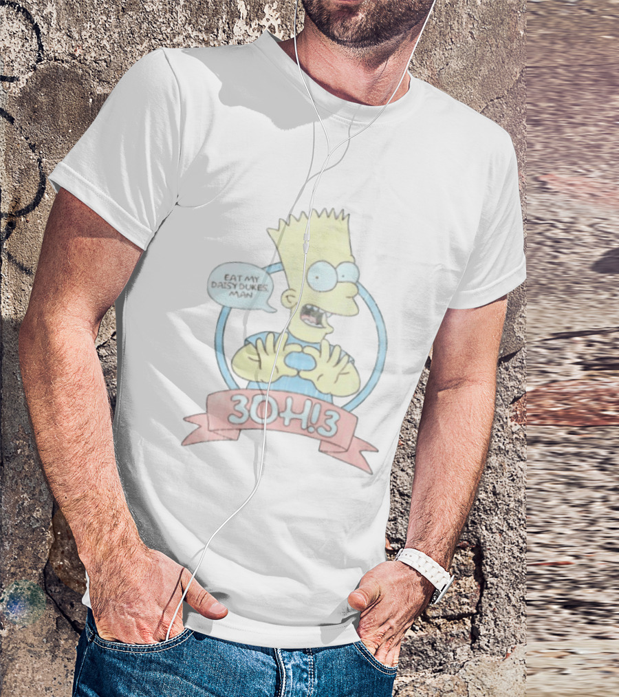 Bart Simpson Eat My Daisy Dukes Man 3OH!3 Collaboration T-Shirt