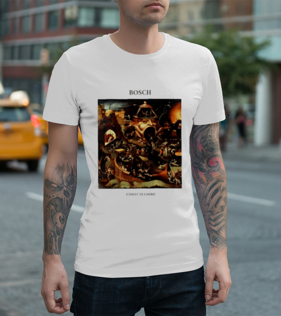 Hieronymus Bosch Christ In Limbo Medieval Painting Print T-Shirt