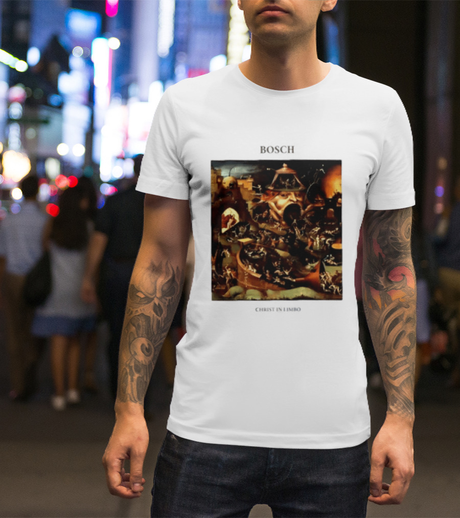 Hieronymus Bosch Christ In Limbo Medieval Painting Print T-Shirt