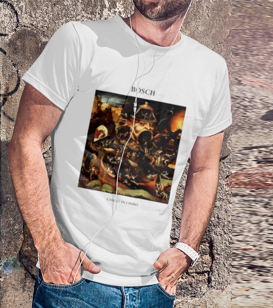 Hieronymus Bosch Christ In Limbo Medieval Painting Print T-Shirt