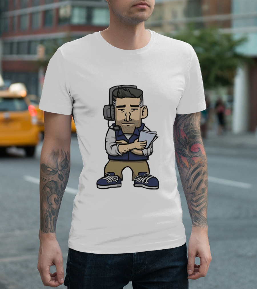 New England Patriots Mini Vrabel Mike Vrabel Football Coach Caricature T-Shirt