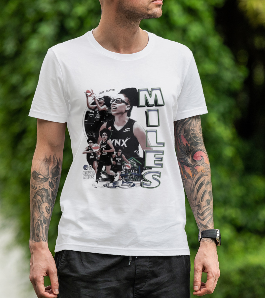 WNBA Olivia Miles Minnesota Lynx 2026 Basketball Collage T-Shirt