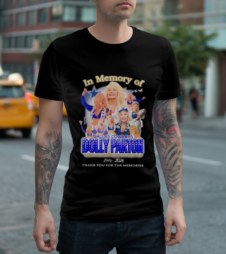 Dolly Parton Dallas Cowboys In Memory Forever 1946 Legends T-Shirt