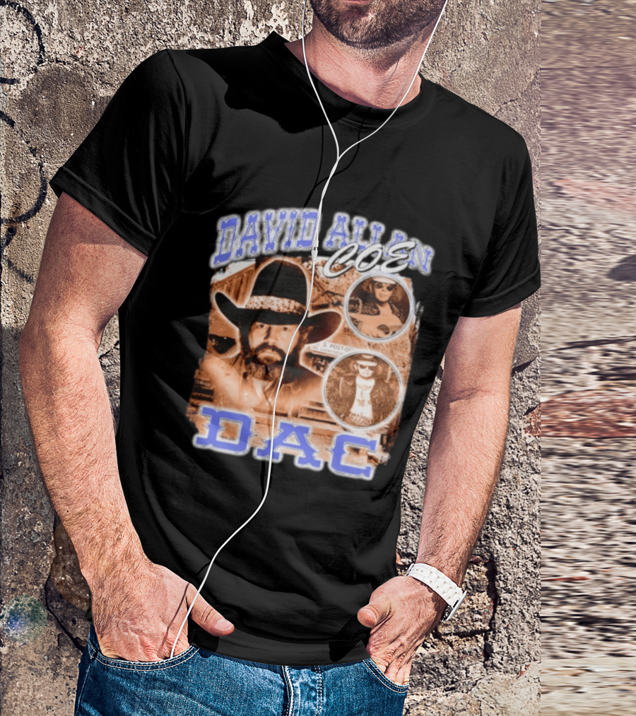 David Allan Coe DAC Cowboy Hat Sunglasses Collage T-Shirt