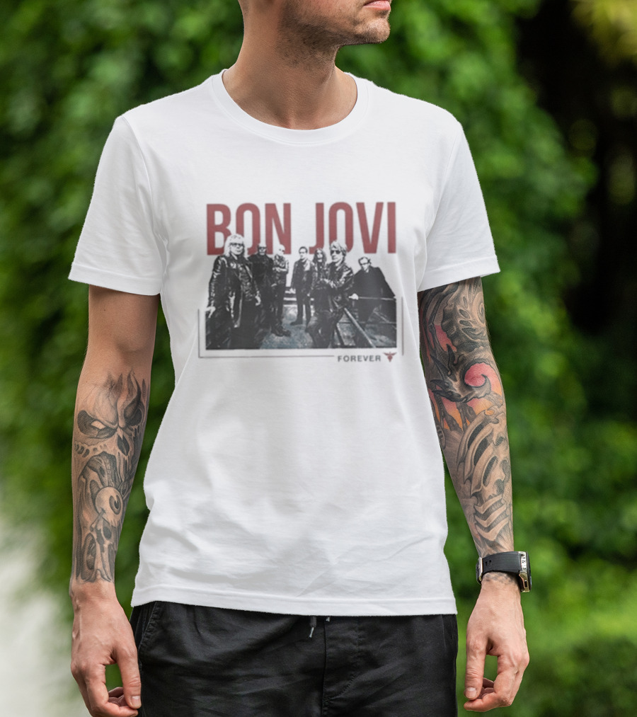 Bon Jovi Forever Band Cut Out T-Shirt