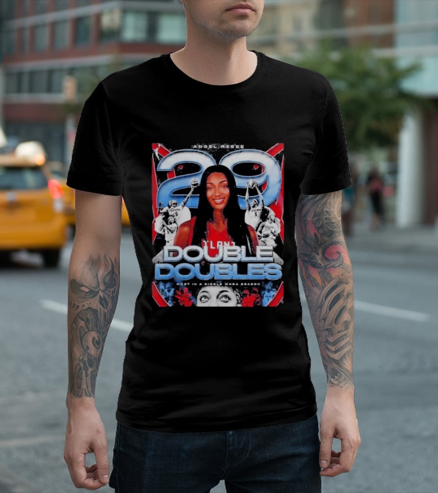Angel Reese 29 Atlanta Dream Double Doubles Most In A Single WNBA Season T-Shirt