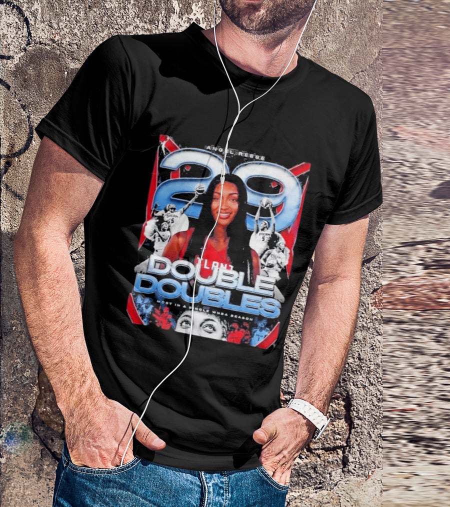 Angel Reese 29 Atlanta Dream Double Doubles Most In A Single WNBA Season T-Shirt