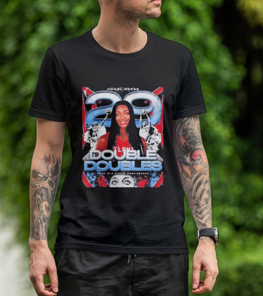 Angel Reese 29 Atlanta Dream Double Doubles Most In A Single WNBA Season T-Shirt