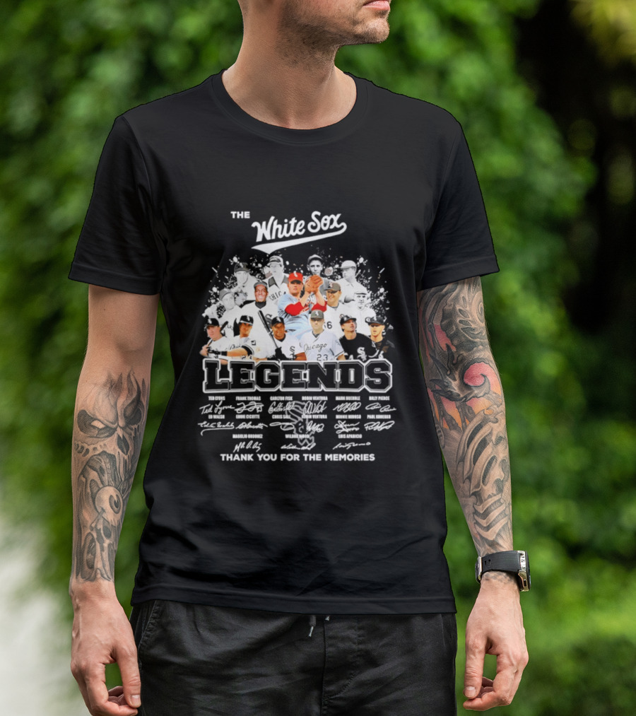 The White Sox Legends Thank You For The Memories Team Signatures T-Shirt