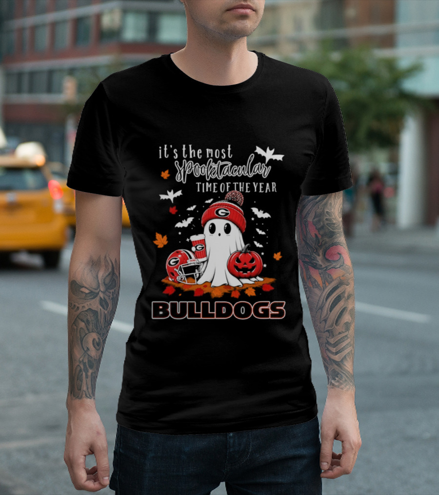 Georgia Bulldogs Halloween Ghost Wonderful Time Football Fan 2026 T-Shirt