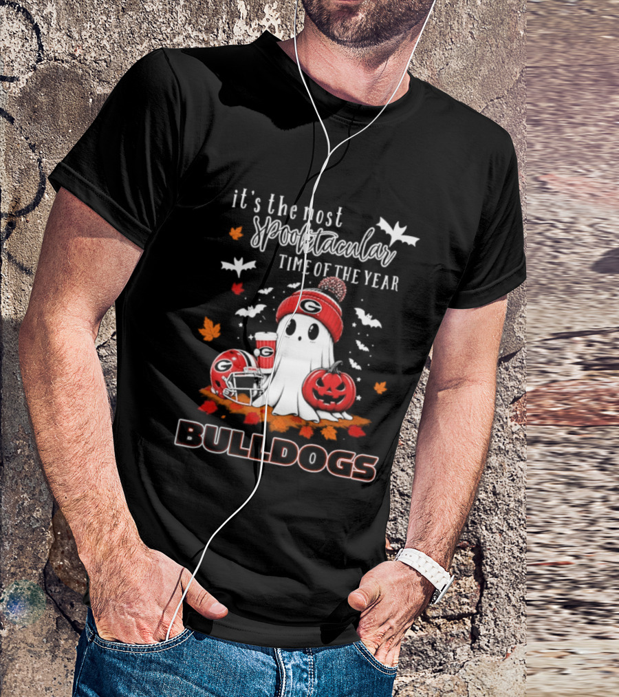 Georgia Bulldogs Halloween Ghost Wonderful Time Football Fan 2026 T-Shirt