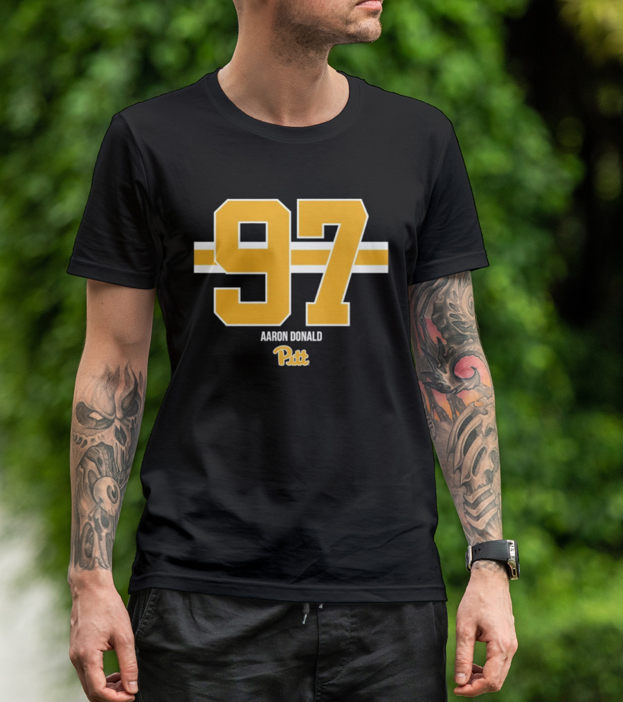 Aaron Donald 97 Pitt Panthers Football T-Shirt