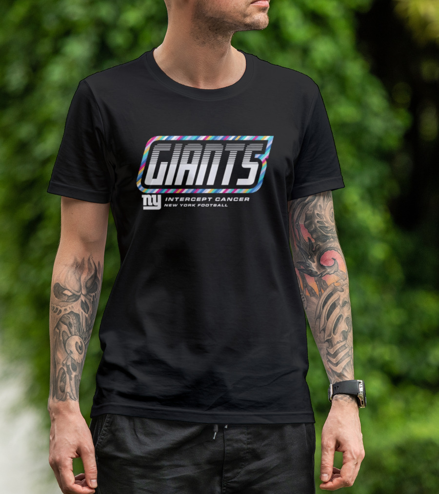 New York Giants Intercept Cancer New York Football Crucial Catch 2026 T-Shirt