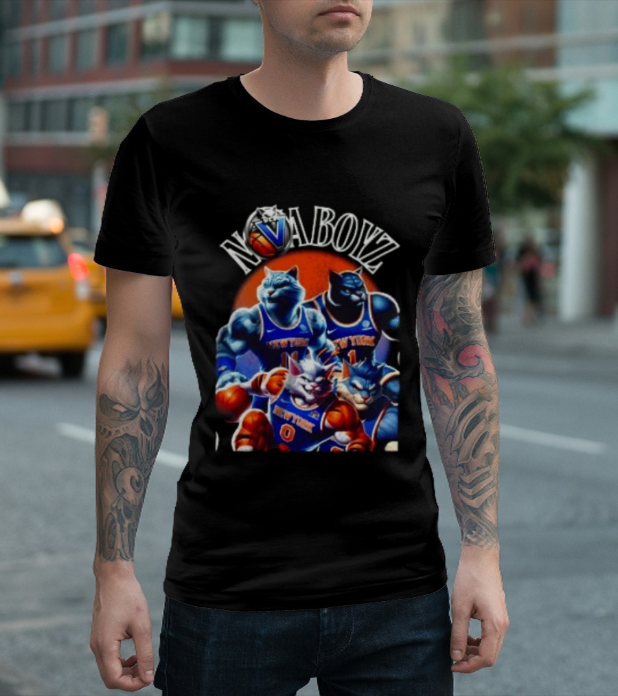 Nova Boyz New York Basketball Cats Jalen Brunson Josh Hart Mikal Bridges Donte DiVincenzo T-Shirt