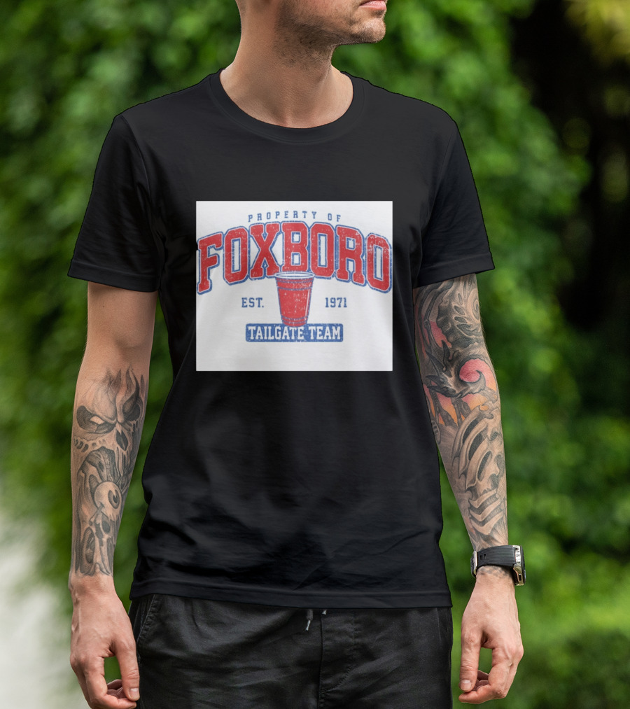 Property Of Foxboro Tailgate Team Est. 1971 Red Cup T-Shirt