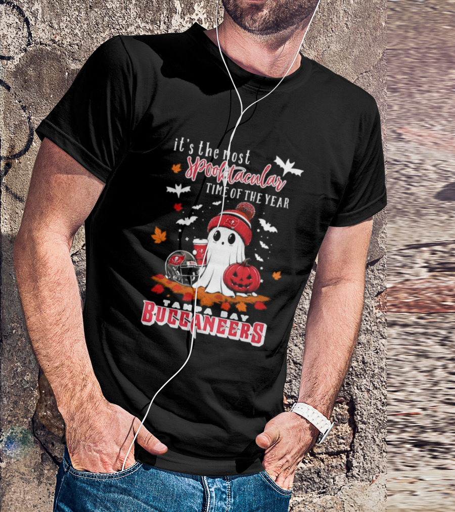 Tampa Bay Buccaneers Halloween Ghost 2026 Spooktacular Time Of The Year T-Shirt